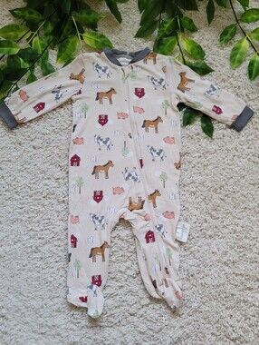 Baby Boy Farm Animals Sleeper (3-6 Months)